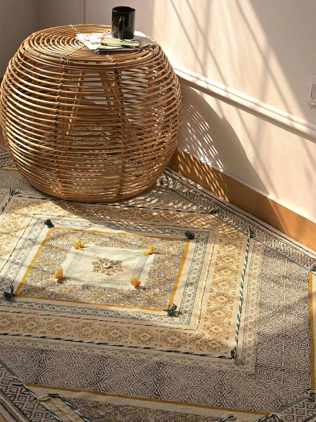 Oliver - Block Printed Rug 2