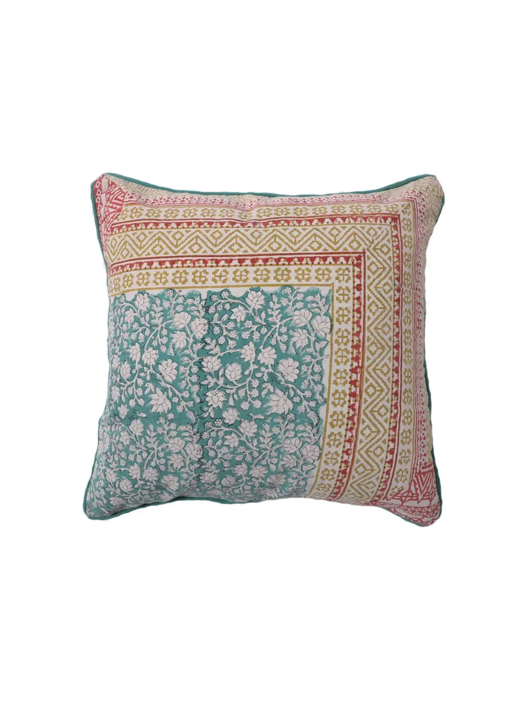 Einar - Cotton Printed Square Cushion Cover 1