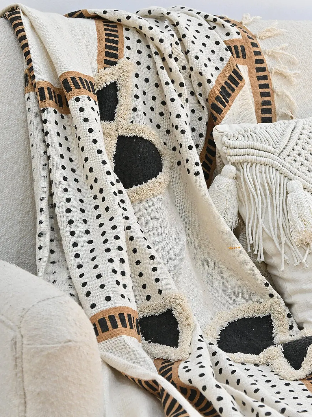 Polka Dot - Block Printed Throw 2