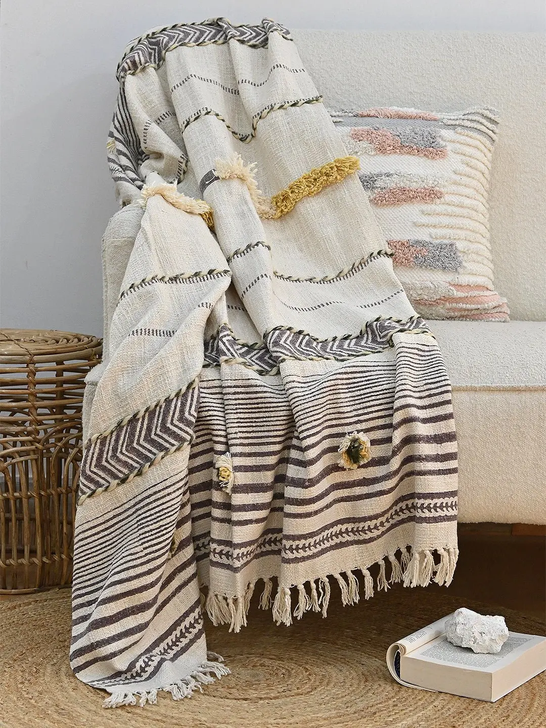 Ksenia - Block Printed Throw 2