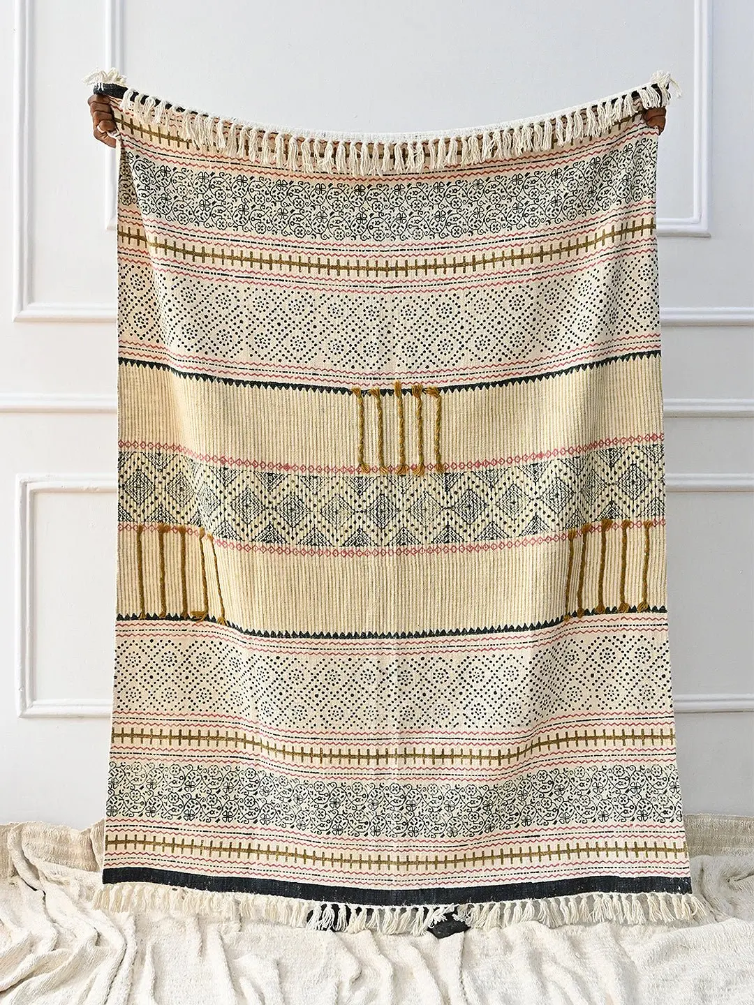 Arina - Block Printed Throw 1