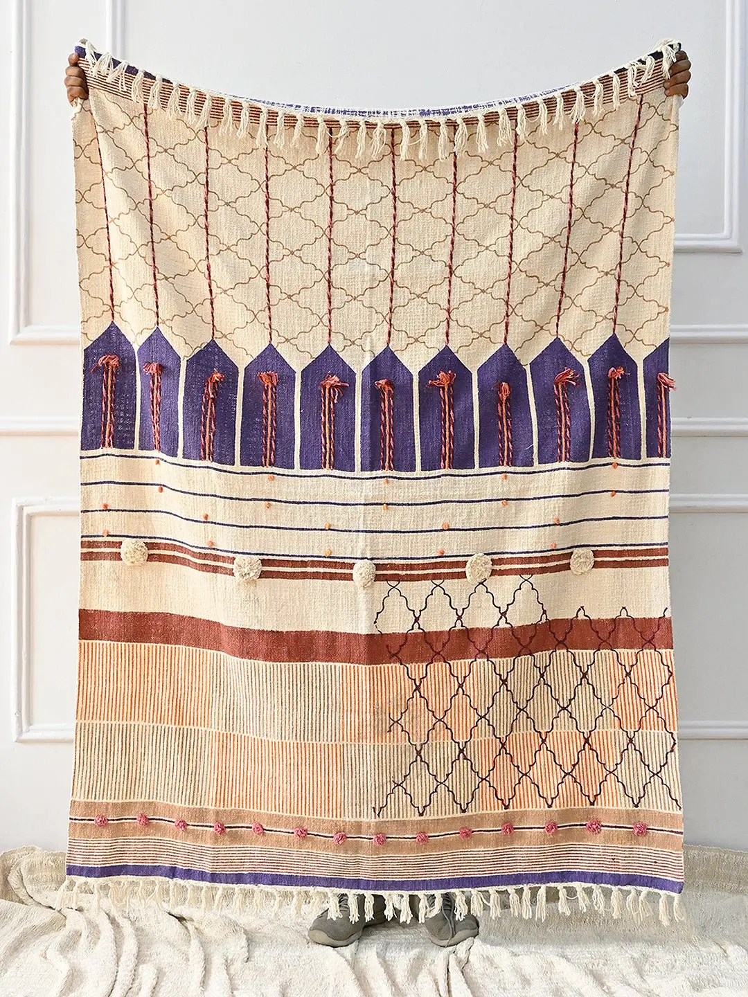 Defensive - Block Printed Throw 1