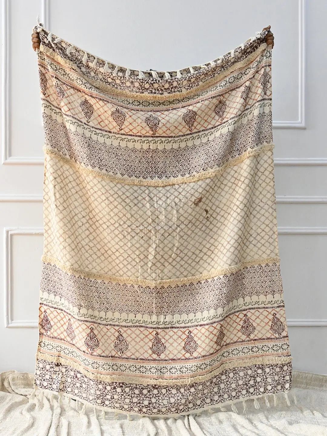 Galina - Block Printed Throw 1