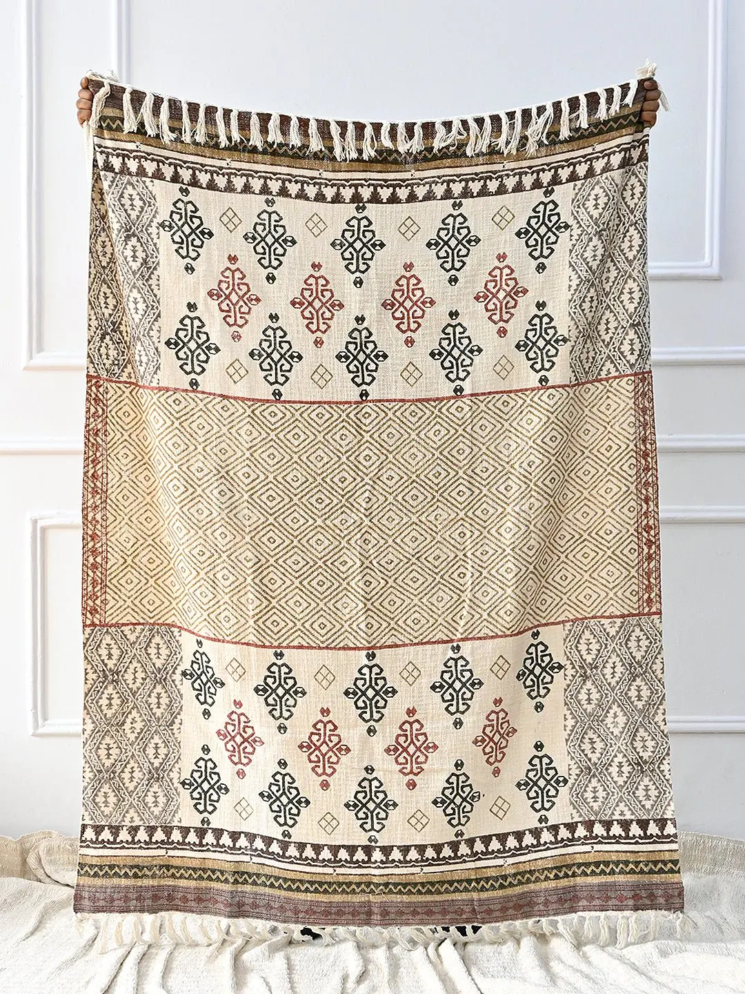 Ekaterina - Block Printed Throw 1