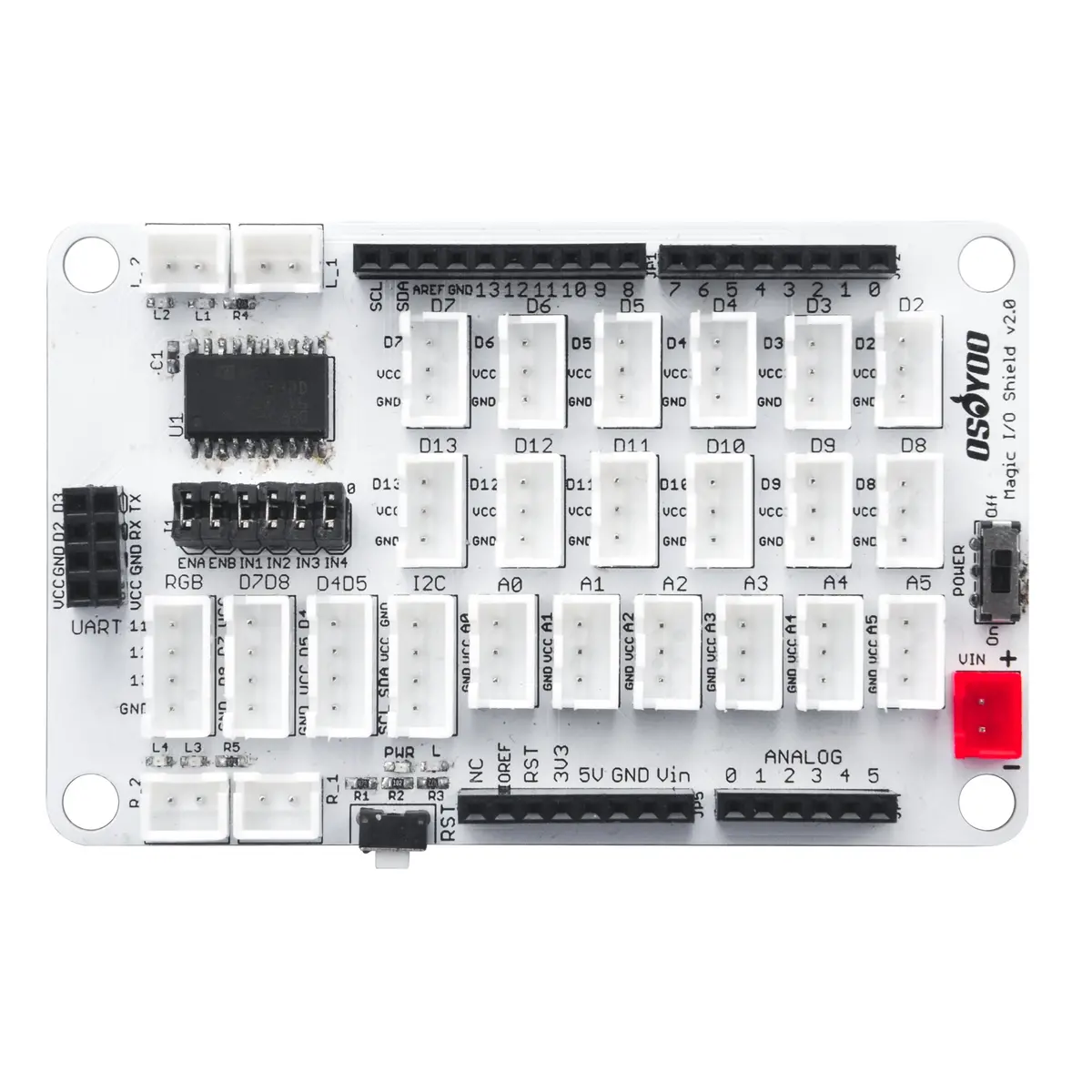 Osoyoo Magic I/O Shield For Arduino V2.0 1