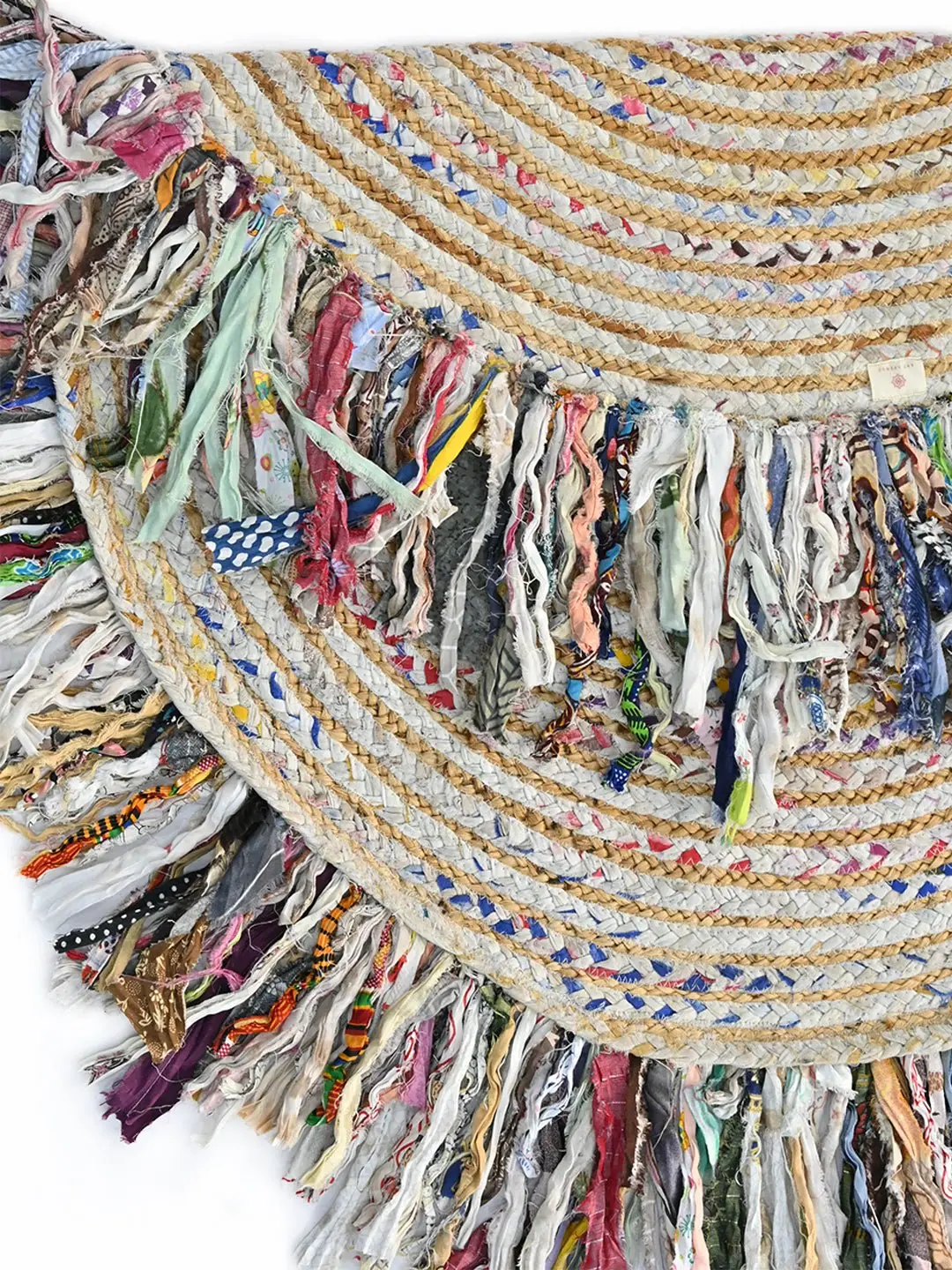 Henry- Round Jute Chindi Rug 4