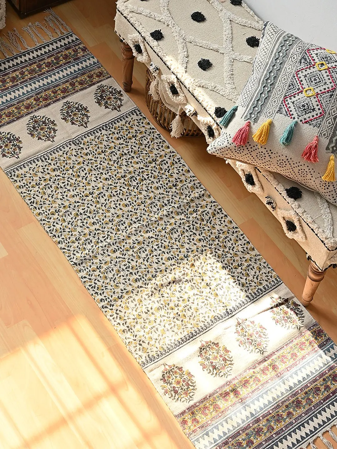 Bangui - Block Printed Floor Runner 1