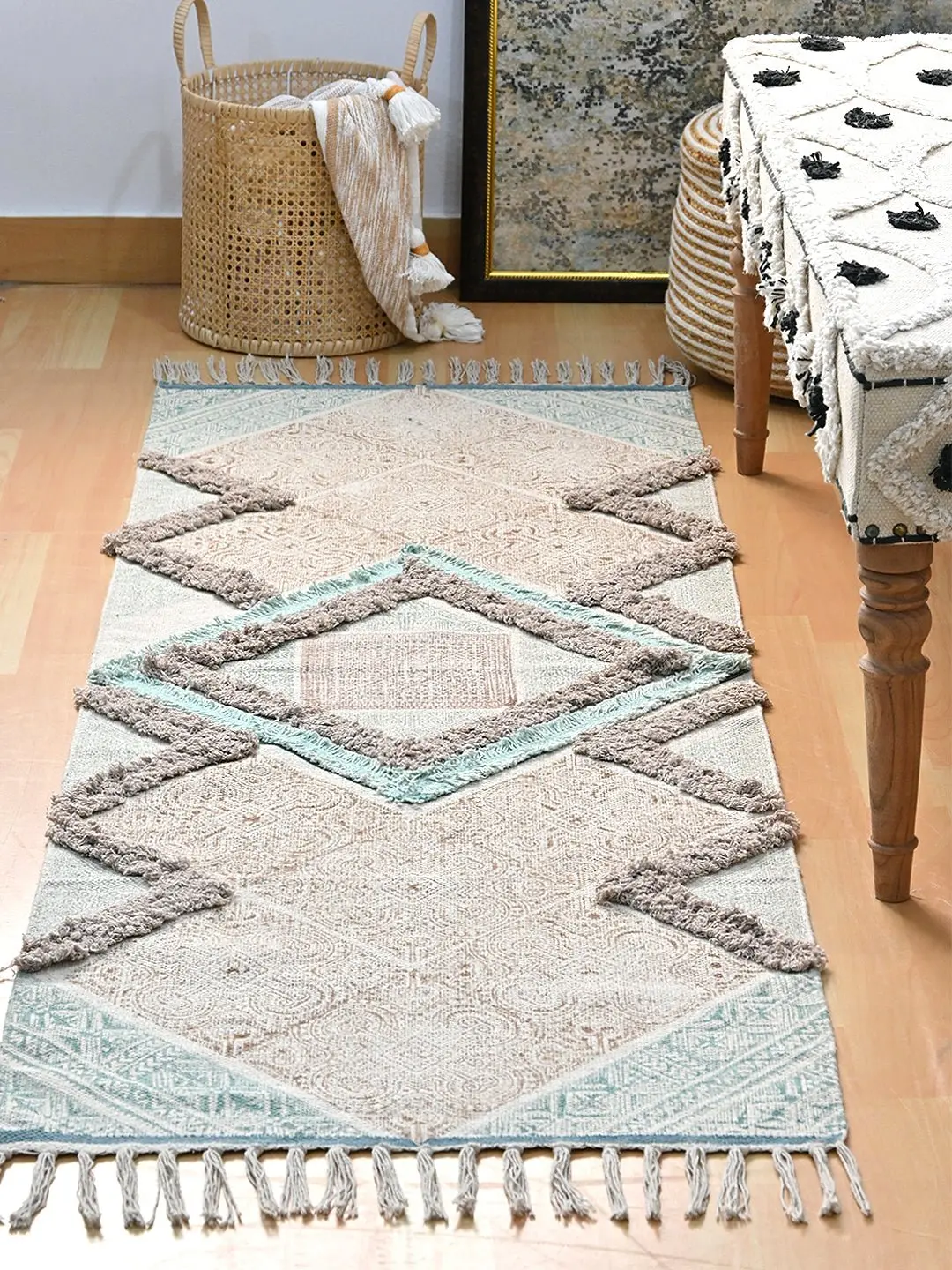 Maria- Block Printed Floor Runner 1