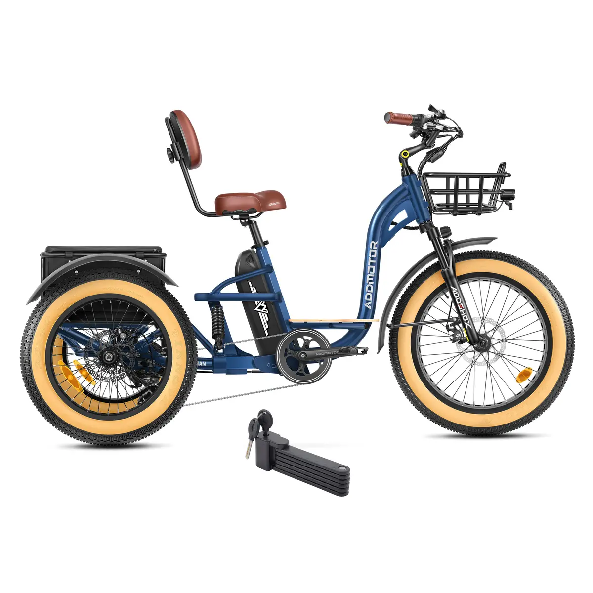 Addmotor 750W 48V Grandtan X Trike Full Suspension Electric Bike 1