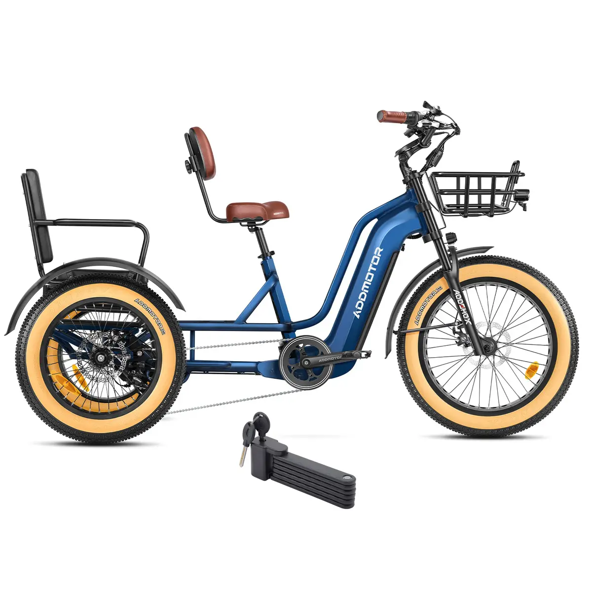 Addmotor 750W 48V Greattan L Trike Fat Tire Electric Bike 1