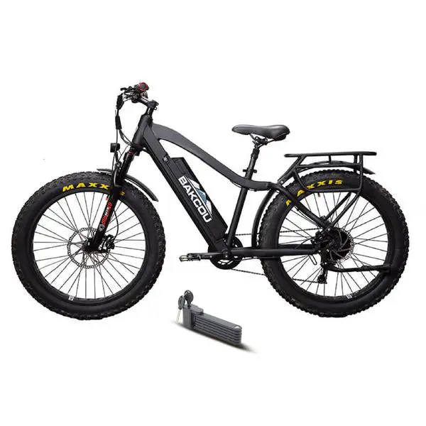 Bakcou 750W Flatlander Bafang Fat Tire Hunting Electric Bike 1