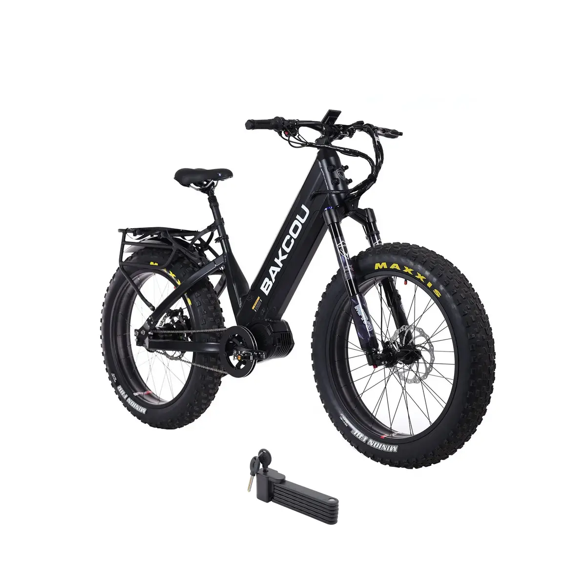 Bakcou 1500W 48V Mav3 Mid Drive Fat Tire Step-Thru Electric Bike 1