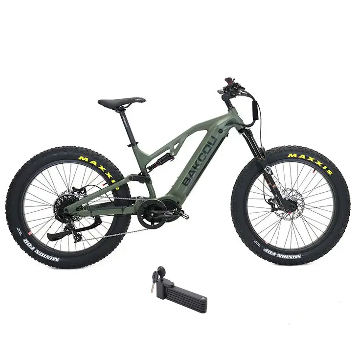 Bakcou Scout Full Suspension Sport Fat Tire Electric Bike 1