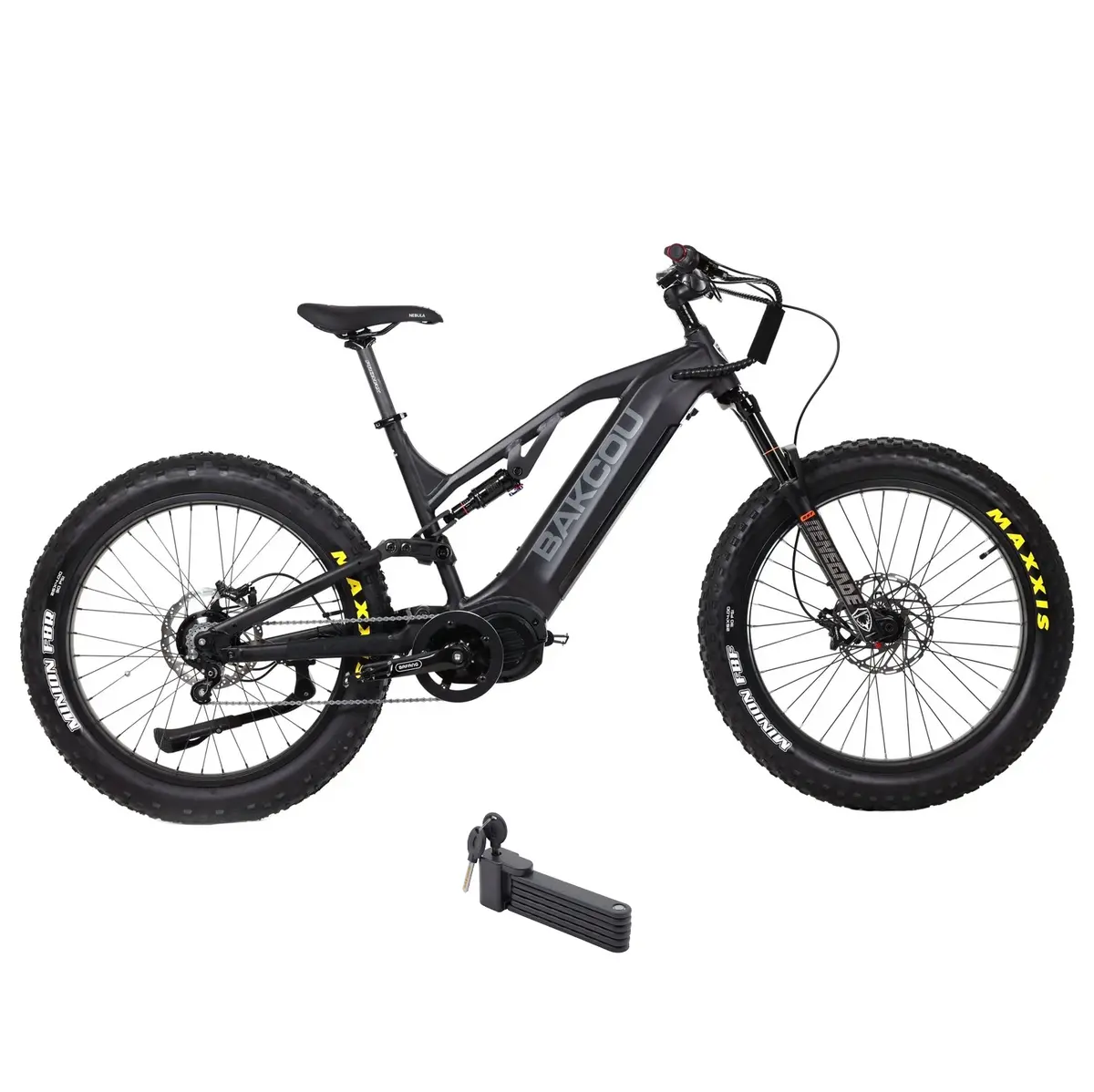 Bakcou 1500W Scout Jager Full Suspension Fat Tire Electric Bike 1