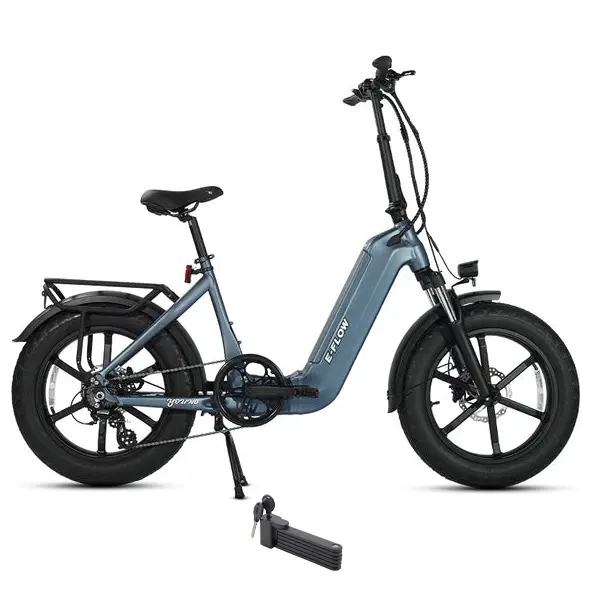 E-Joe 750W Young Electric E-Flow Folding Fat Tire Step-Thru Electric Bike 1