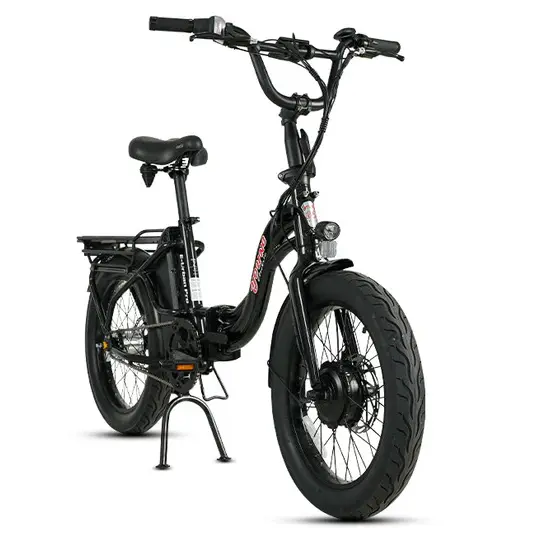 E-Joe 500W Young Electric E-Urban Pro Lighweight Folding Fat Tire Step-Thru Electric Bike 1