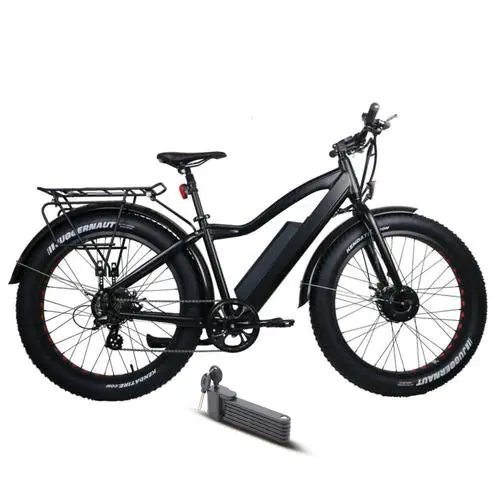 Eunorau 250W+350W Fat Awd Dual Motor Electric Fat Tire Bike 1