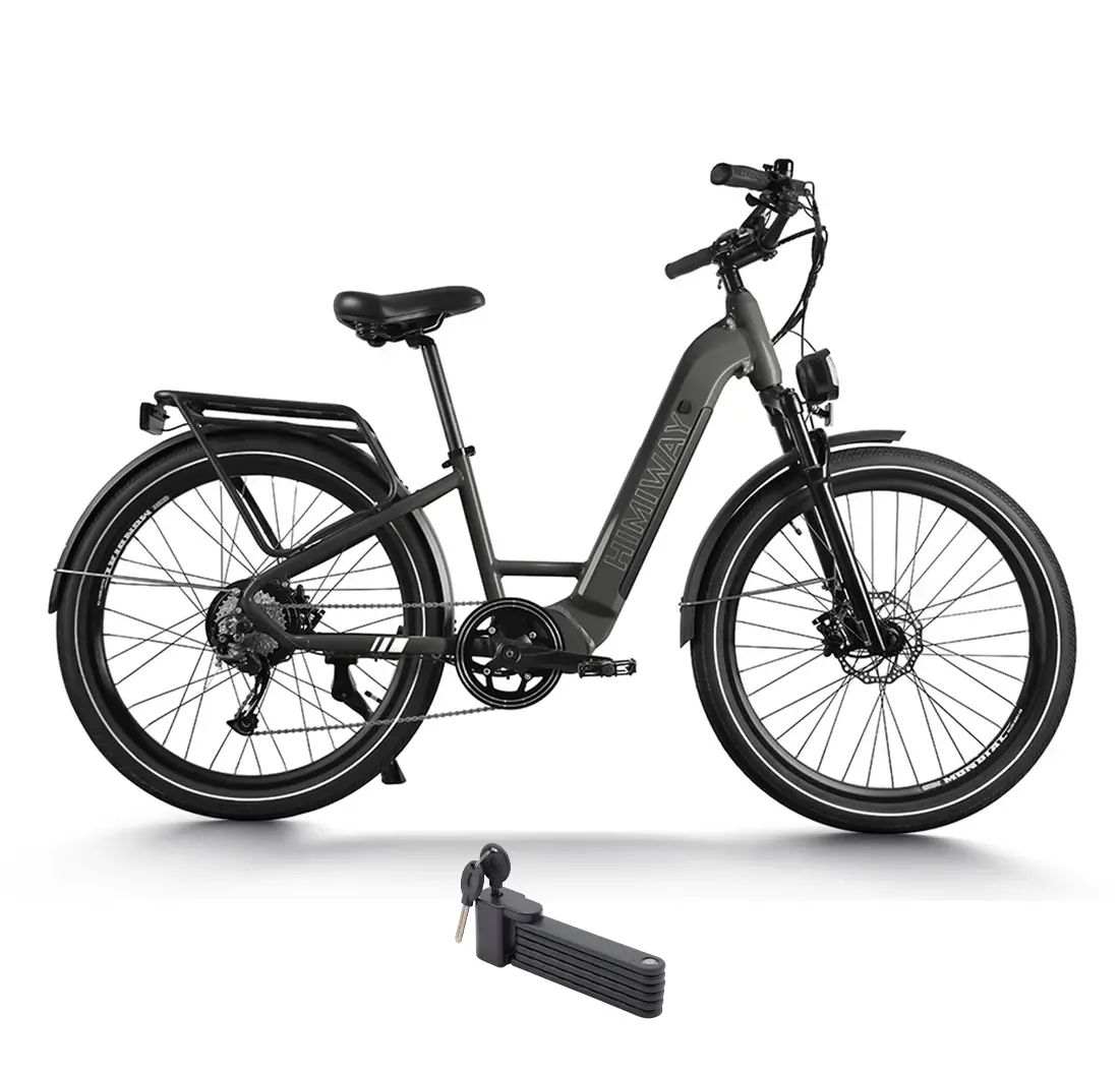 Himiway 500W 48V Rambler Mid Drive Commuter Step-Thru Electric Bike 1