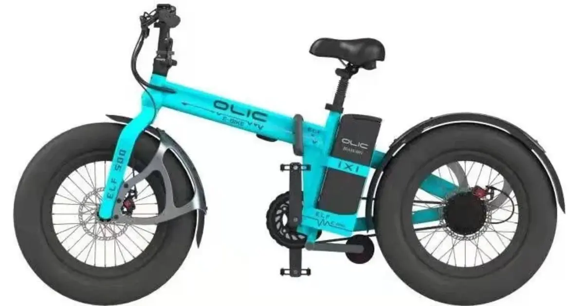 Olic 500W Elf Folding Fat Tire Electric Bike 1