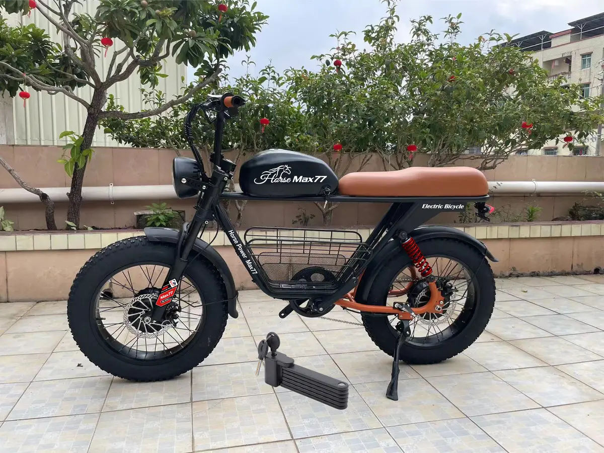 Olic 750W 48V Horse Power Max-77 Fat Tire Electric Bike 1