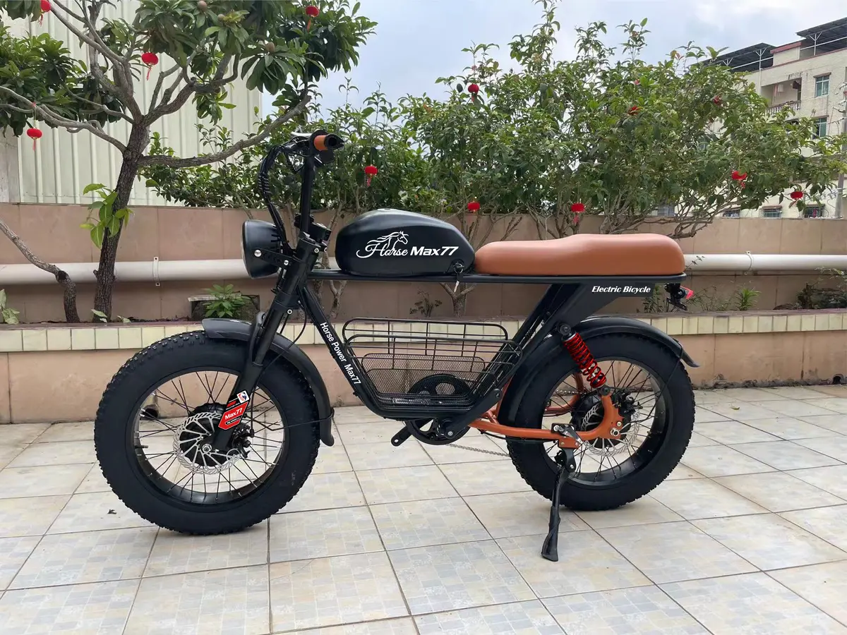 Olic 750W 48V Horse Power Max-77 Fat Tire Electric Bike 2