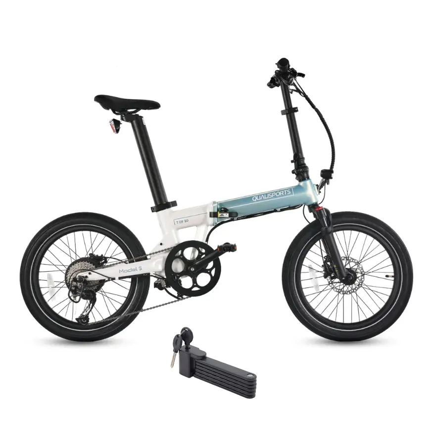 Qualisports 500W Model 5 Dual Battery Folding Electric Bike 1