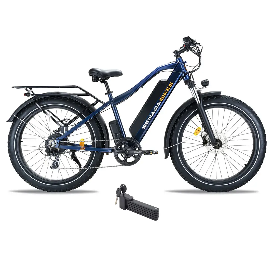 Senada Bikes 1000W 48V Saber Plus All-Terrain Fat Tire Electric Bike 1