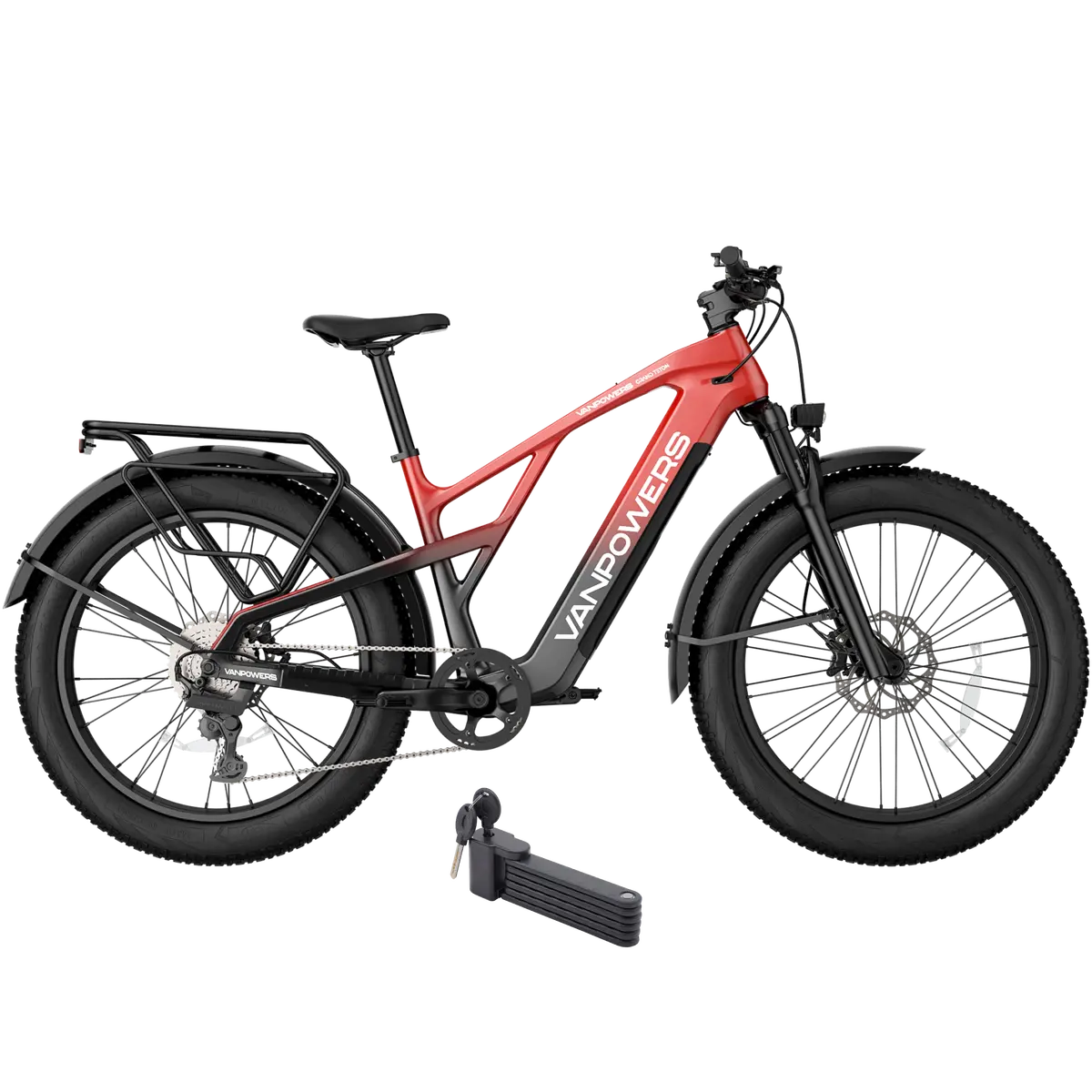 Vanpowers 750W Grand Teton Pro All-Terrain Fat Tire Mountain Electric Bike 1