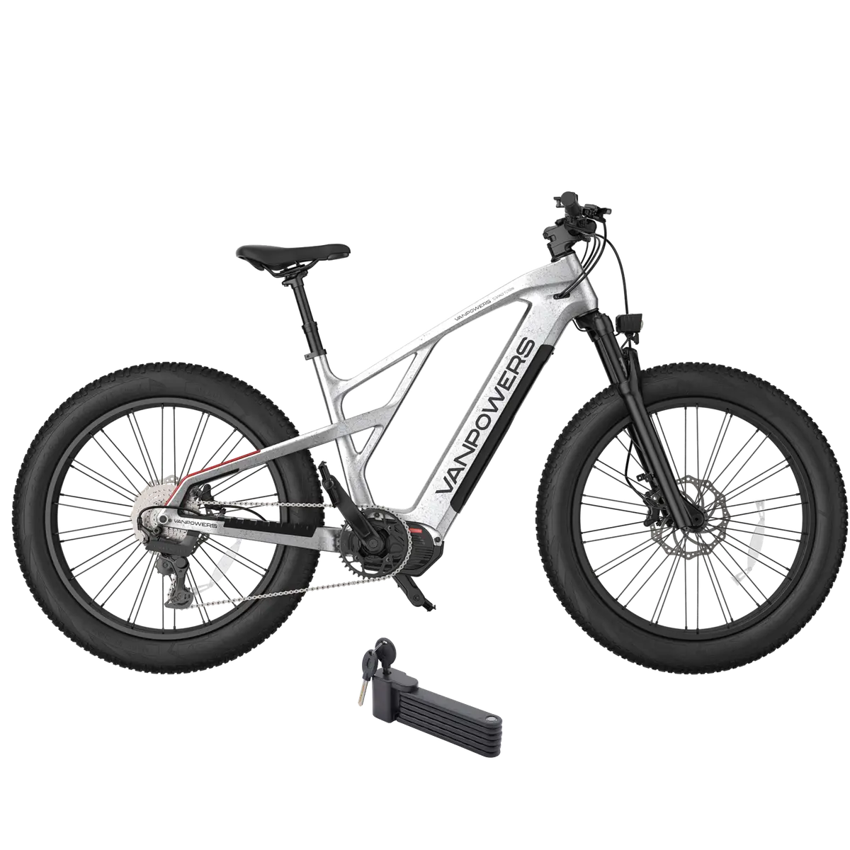 Vanpowers 500W 48V Grand Teton Ultra All-Terrain Fat Tire Mountain Electric Bike 1