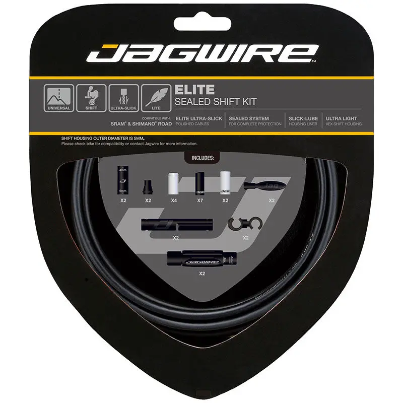 Jagwire 2X Elite Sealed Shift Kit - Stealth Black 1