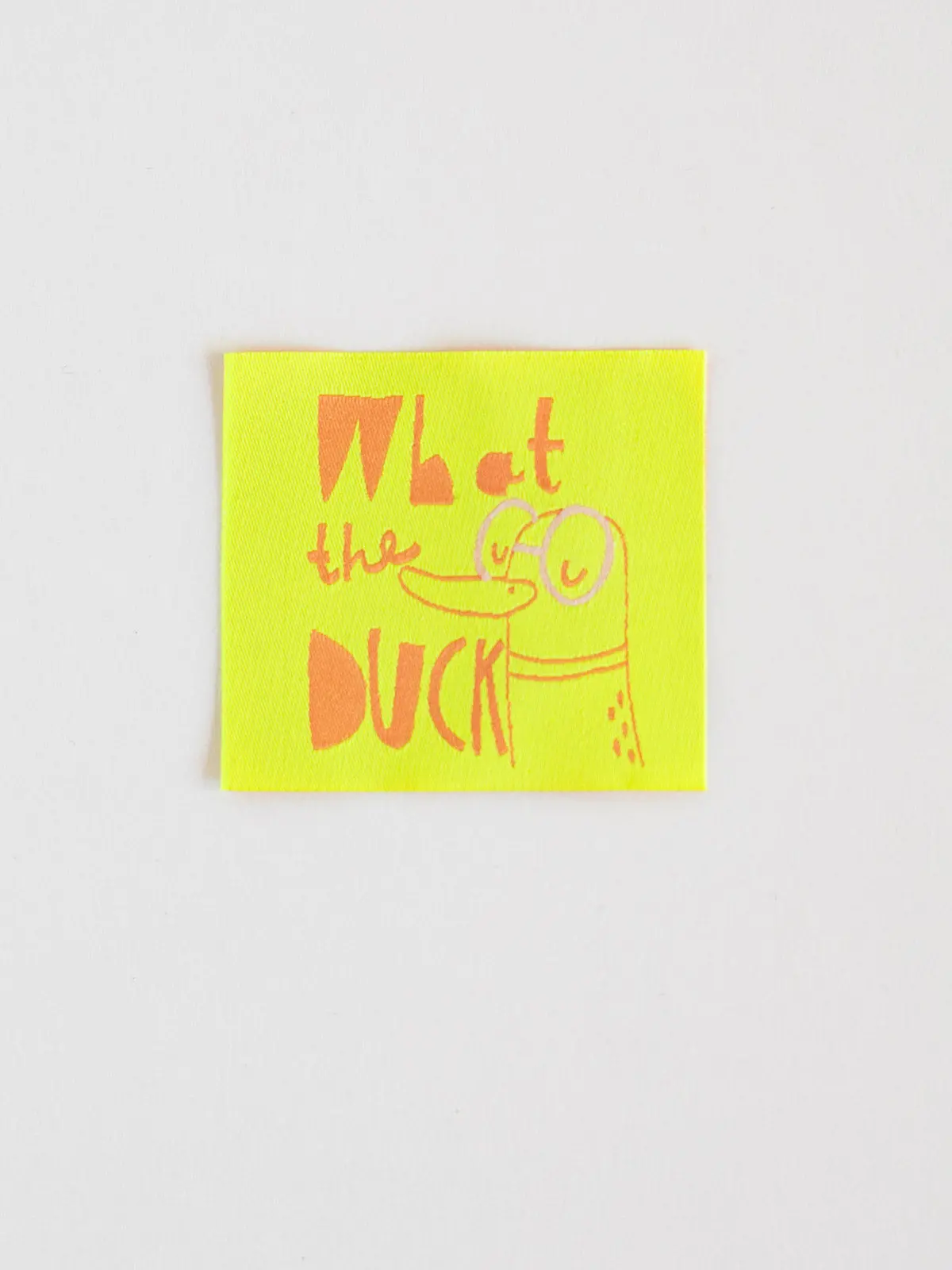 Etikett "What The Duck" | 3Er Set Gewebt 1