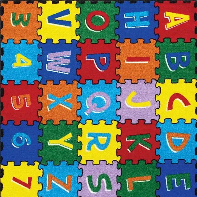 Abbey Alphabet/Multi 4' 9" X 6' 9" Area Rug 1