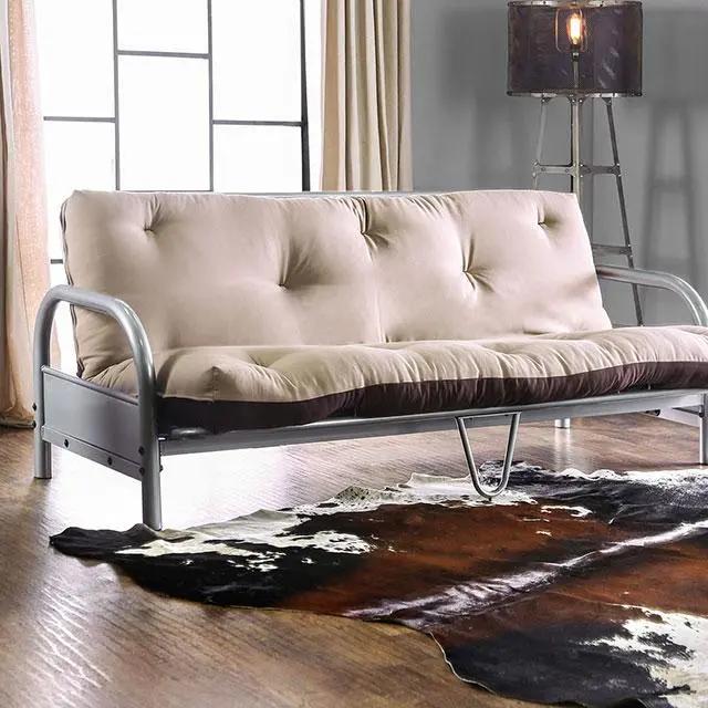 Aksel Black/Red Futon Mattress, Black, Red & Gray 2
