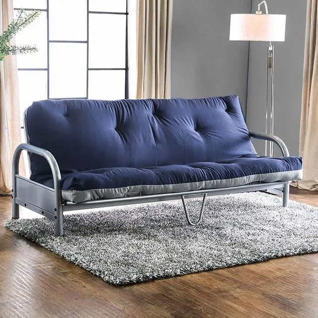 Aksel Black/Red Futon Mattress, Black, Red & Gray 3
