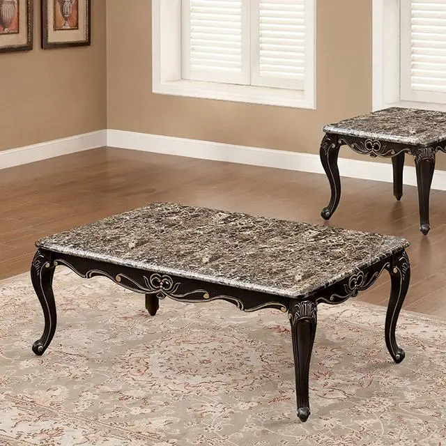 Albacete Coffee Table Walnut & Campage 1