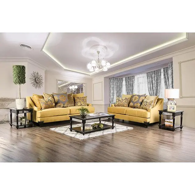 Wolver Gold/Gray Chair, Gold 2