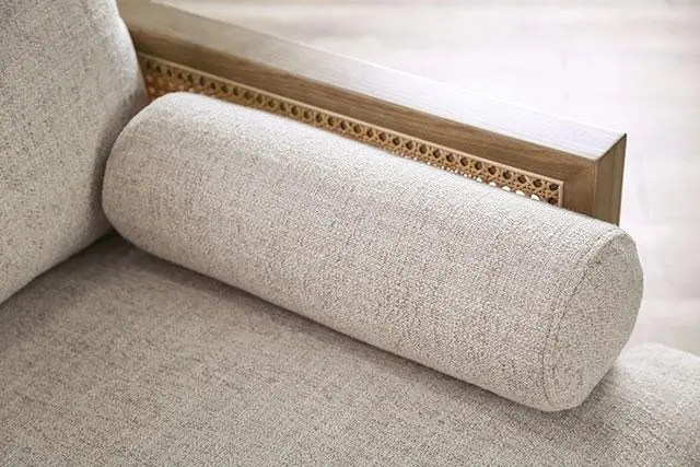 Alesund Loveseat, Beige/Light Oak, Natural & Brown 2