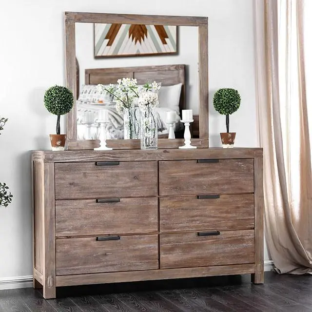 Wynton Weathered Light Oak Dresser 1