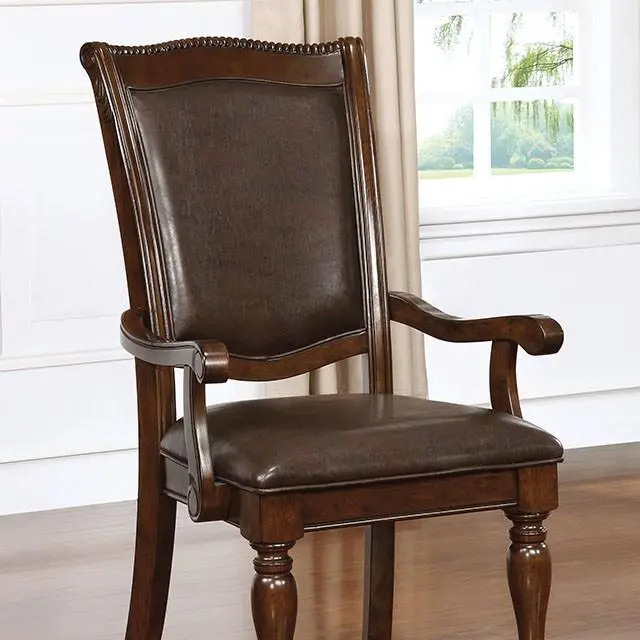 Alpena Brown Cherry/Espresso Arm Chair & Side Chair (2/Ctn) 1