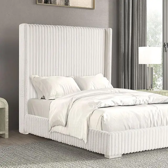 Cadwell E.King, Queen, & Full Bed White, Gray, & Black 1