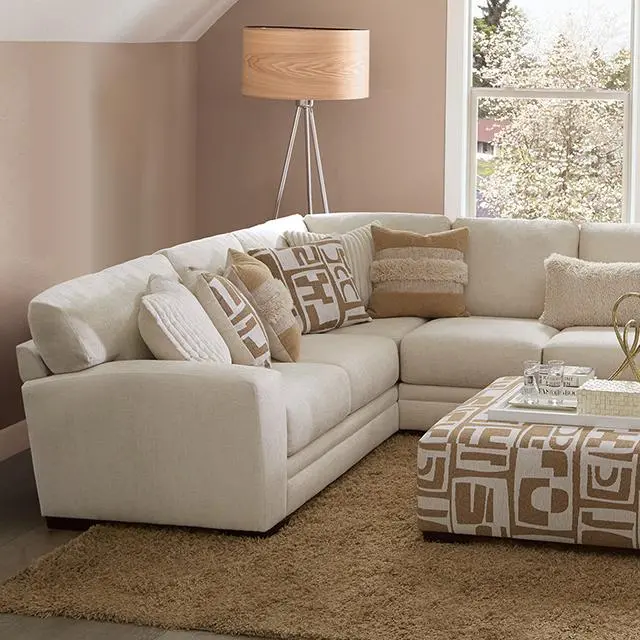 Carleton Sectional, Ivory/Tan 1