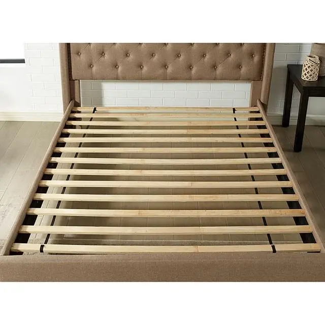 Carly Cal.King, E.King, Full, & Queen Bed Grey & Brown 5