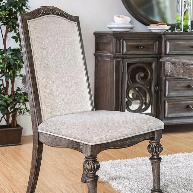 Arcadia Rustic Natural Tone/ Ivory Side Chair (2/Ctn) 1