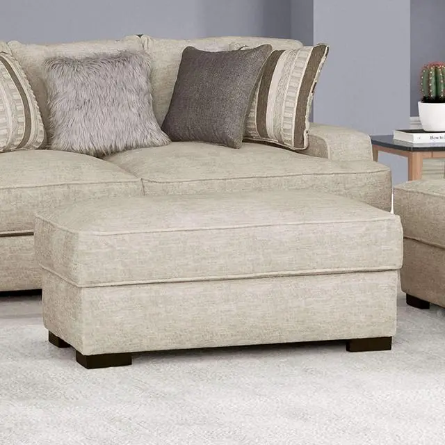 Ardenfold Ottoman, Beige & Gray 1