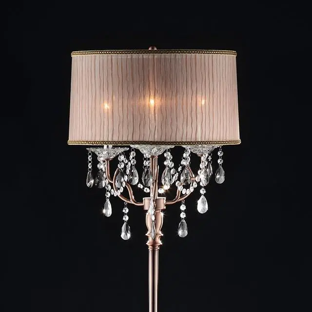 Cecelia Floor Lamp, Hanging Crystal 1