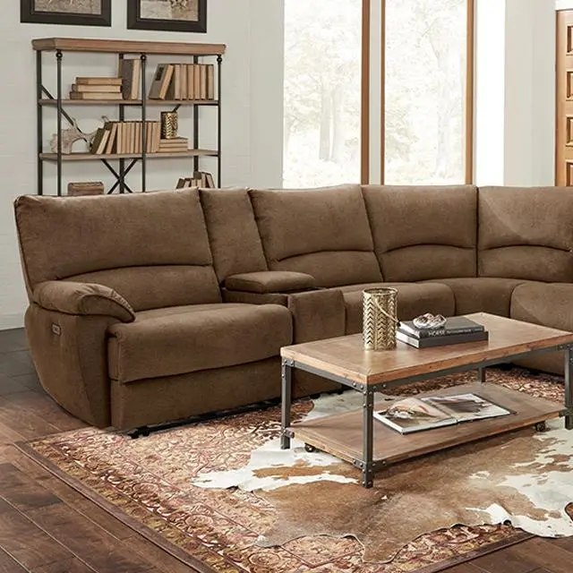Cerelia Power Sectional, Brown 1