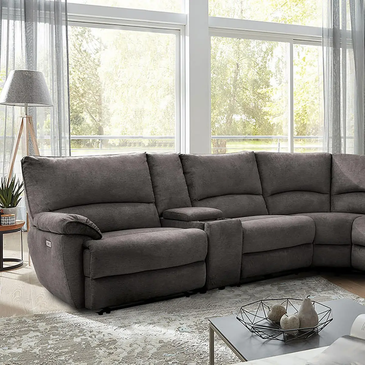 Cerelia Power Sectional, Gray 2
