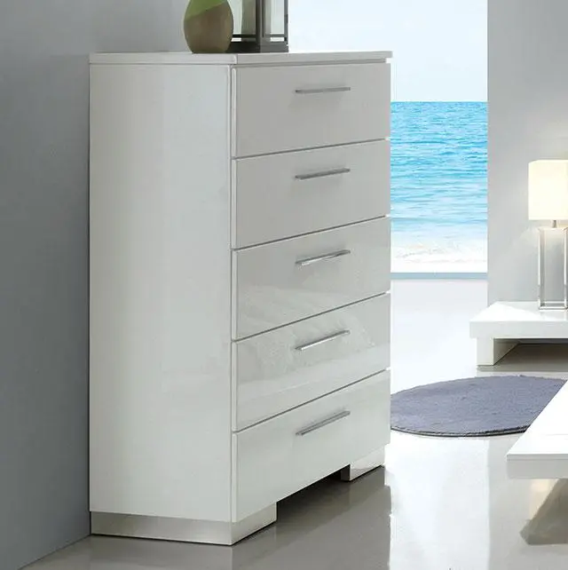 Christie Glossy White Chest 1