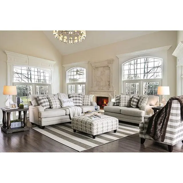 Christine Light Gray Love Seat 2