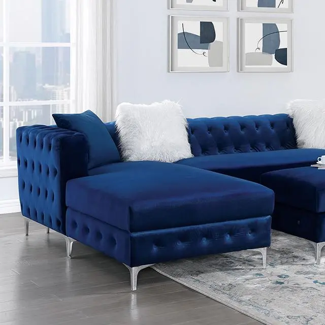 Ciabattoni Sectional, Navy 1